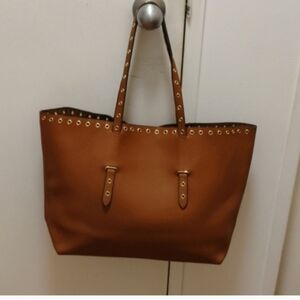 Vince Camuto Brown Leather Tote Bag